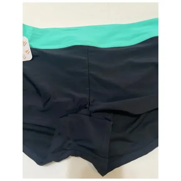 ZeroXposur Plus Ruched Boyshort Tankini Bikini Swimsuit Bottom Short NWT Size 0X - Picture 2 of 6